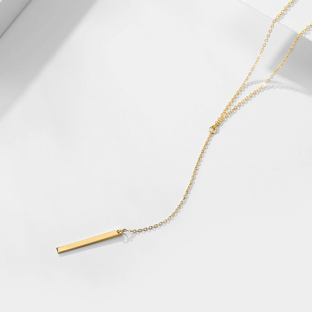 Long bar necklace
